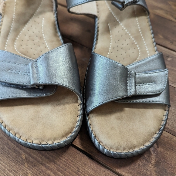 Dream Pairs Bronze Metallic Platform Sandals Size 11 - Picture 3 of 8